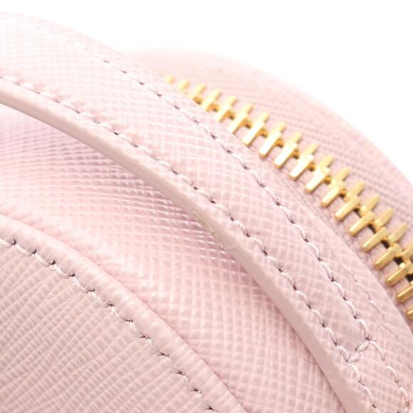 Prada Saffiano Triangle Shoulder Bag Leather Pink - Picture 6 of 6